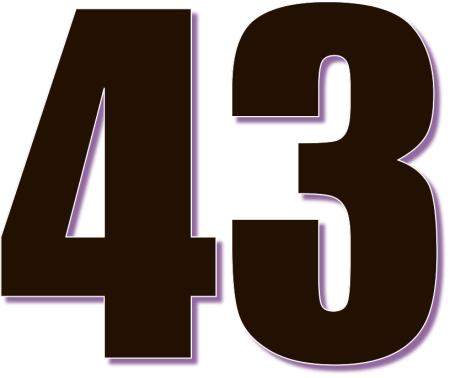 43 Года цифры