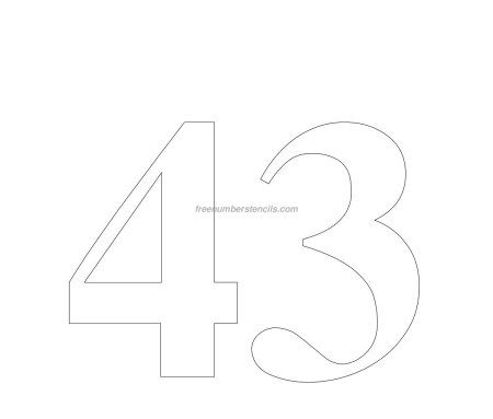 Цифра 45 трафарет для торта