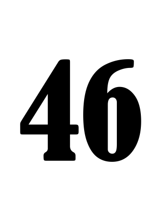 Трафарет цифры 43 (48 фото)