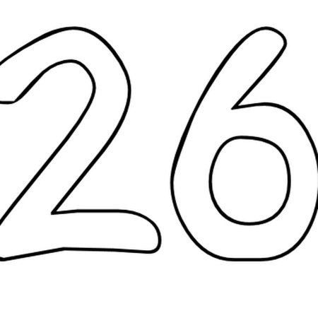 Цифра 28 красивая
