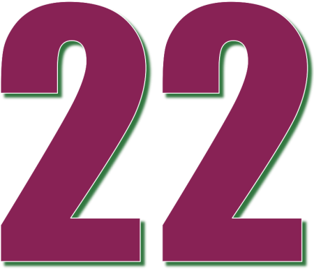 Цифра 21 трафарет