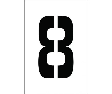 Цифра 8 трафарет