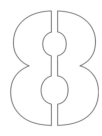 Макет цифры 13