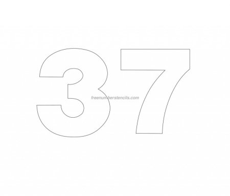 Цифры трафарет для торта 7 см