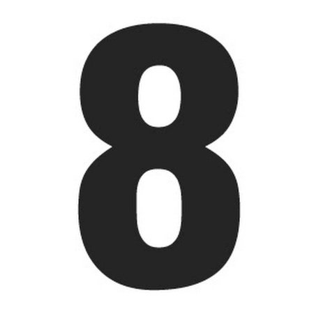 Цифра 8 для торта трафарет
