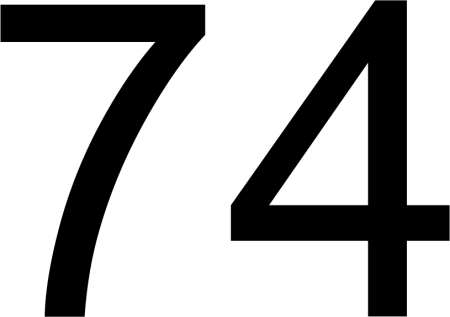 Цифра 74 картинка