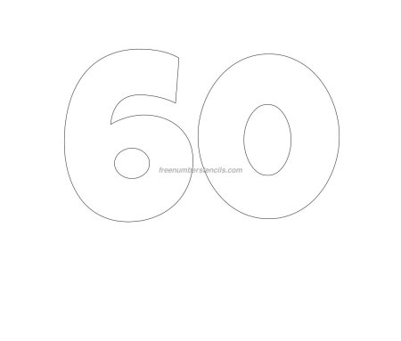 Цифра 90 трафарет