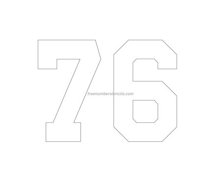 Цифры 76 лет Победы шаблон
