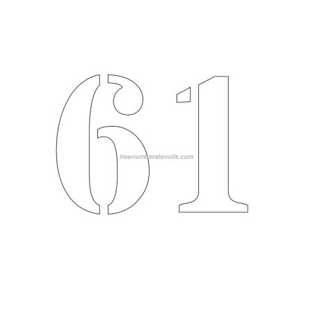 Трафарет цифры 16 для вырезания