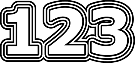 Цифра 23 шаблон