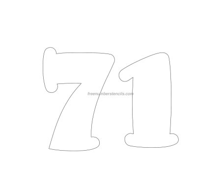Трафарет 71