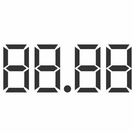 Трафарет цифр и номера