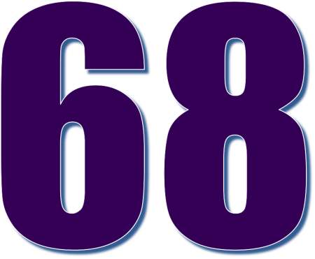 Красивые цифры 68