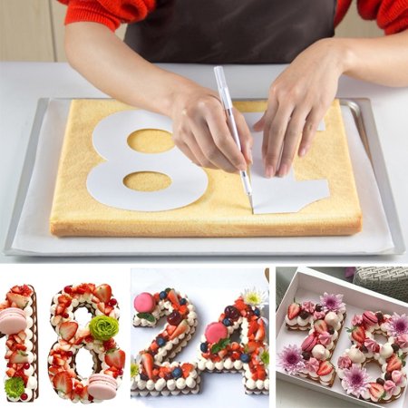 Цифра 5 для торта трафарет