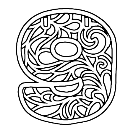 Вытынанка цифры