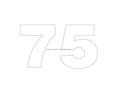 75 Трафарет