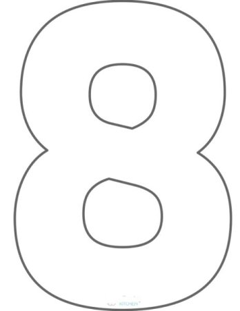 Торт цифра 8