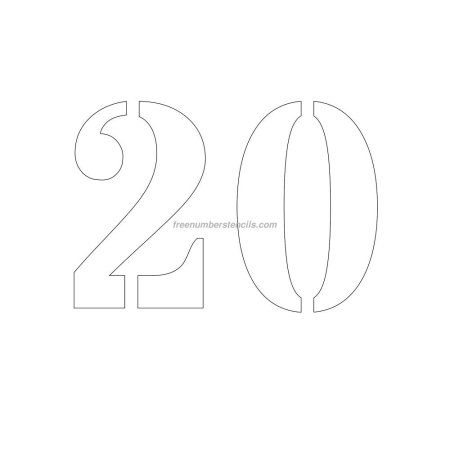 Трафарет 20