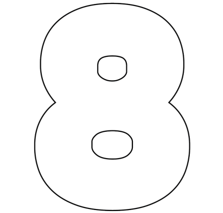 Макет цифры 8