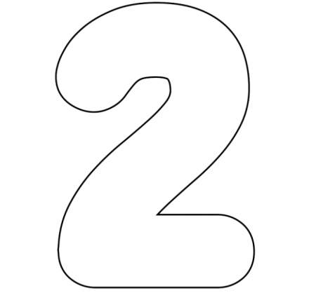 Цифра 0 на а4