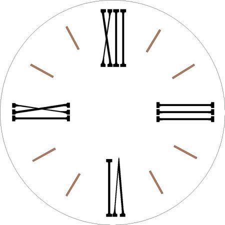 Цифры для циферблата часов