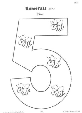 Макет цифры 5