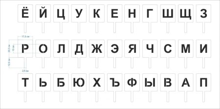Трафаретные буквы
