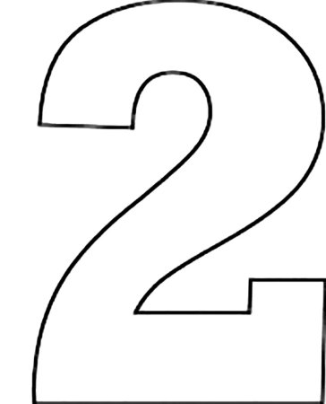 Трафарет цифра 2и3 для торта 15 см