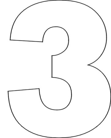 Цифра 6 трафарет