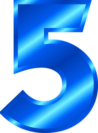 Цифра 5 красивая