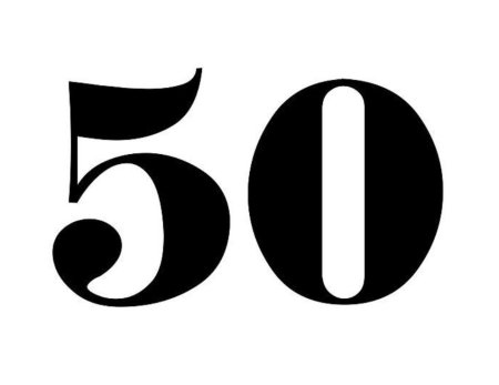 Красивая цифра 50