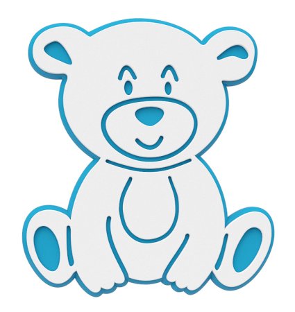Медвежонок для декора шаблон