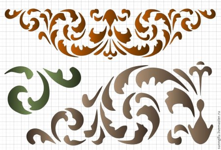 Мебельные трафареты для декора