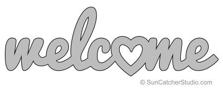 Трафарет Welcome