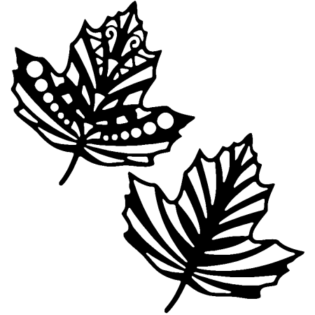 Вытынанка листья