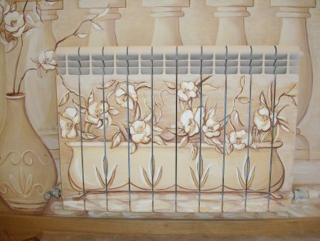 Декор батареи отопления