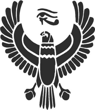 Египетские символы трафарет