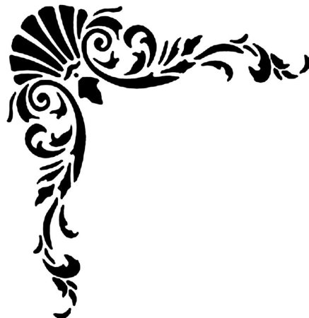 Трафарет угловой