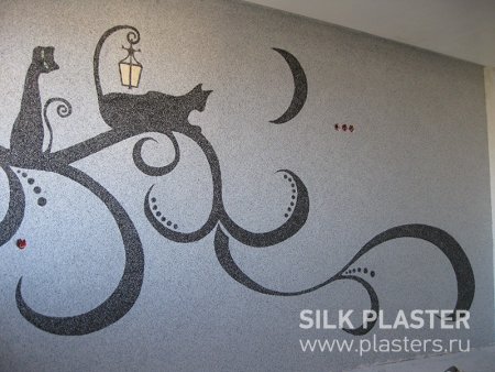 Рисунки из жидких обоев