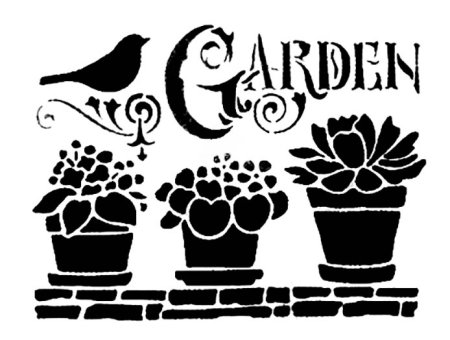 Декоративная надпись трафарет