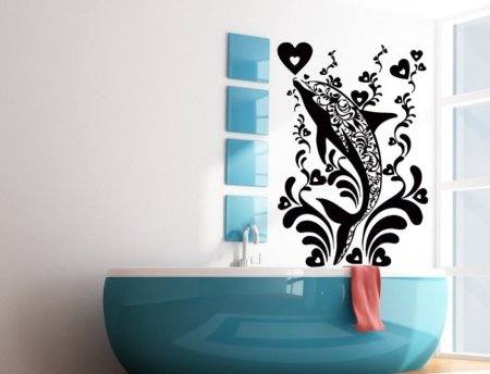 Трафареты для декора плитки в ванной (50 фото)