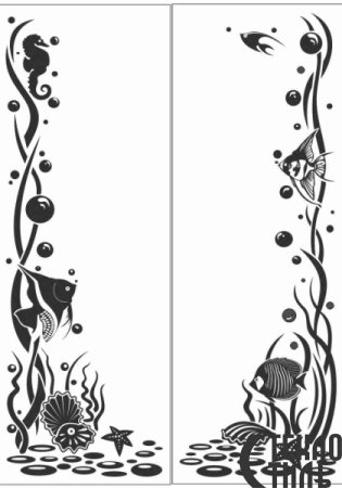 Рисунок для зеркала трафарет