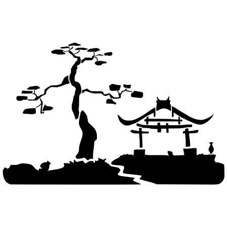 Трафареты в японском стиле