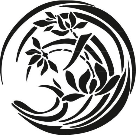 Трафареты для декора круглые