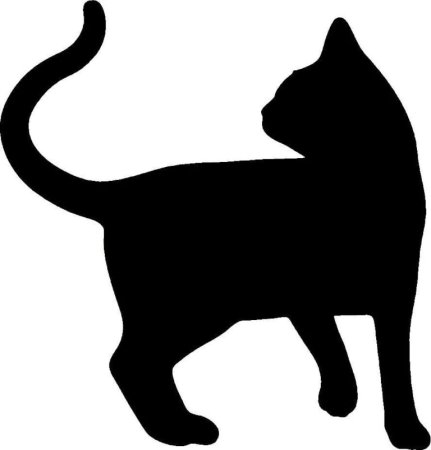 Силуэт кошки