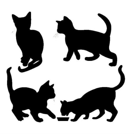 Силуэт котенка