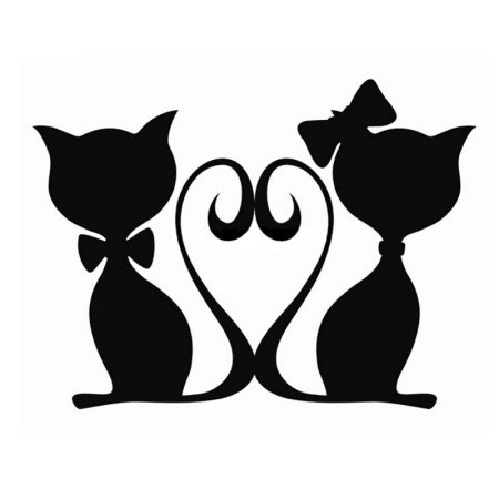 Трафарет кошки