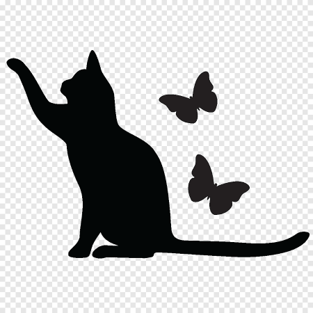Трафарет кошки