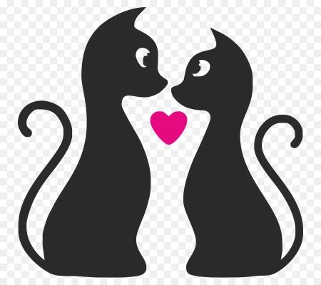 Влюбленные котики