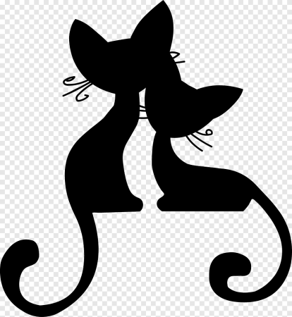 Силуэты котов